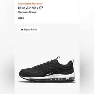 Nike air max 97 womens black with bottoms